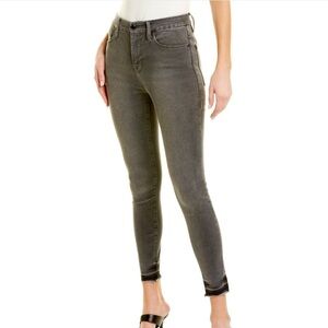 Good American Good Legs Cropped Grey Skinny Sculpting Jeans